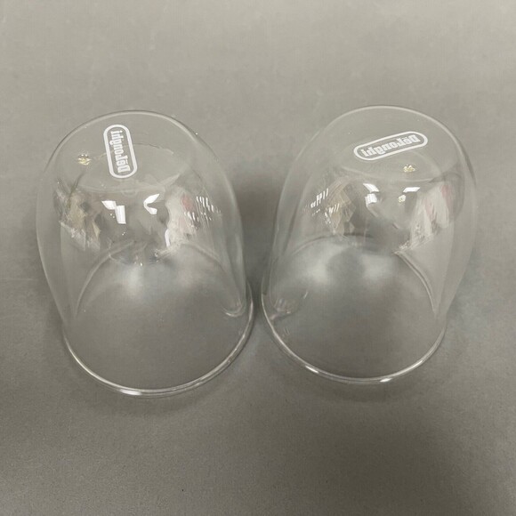 DeLonghi Cappuccino Glasses Clear Glass Double-wall Borosilicate Hand Blown - 2 - Picture 5 of 10